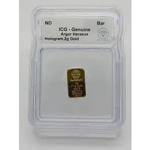 2 Gram Argor Heraeus Hologram Gold Bar ICG Genuine IDC Verified (3)