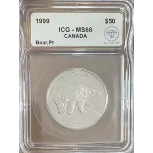 Canada $50 Platinum Polar Bear