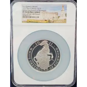 The Queen's Beasts 5 oz Silver White Greyhound of Richmond (2)