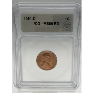 1951 D Wheat Penny ICG MS66 Red IDC VERIFIED (2)