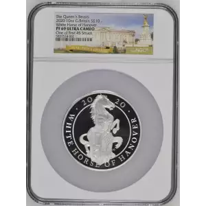 2020 10oz White Horse of Hanover The Queen's Beasts ULTRA CAMEO (2)