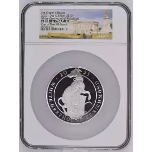 2021 10oz White Greyhound of Richmond The Queen's Beasts ULTRA CAMEO (2)