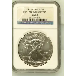 2011 W 25TH ANNIVERSARY SET OFFICIAL US MINT SET (2)