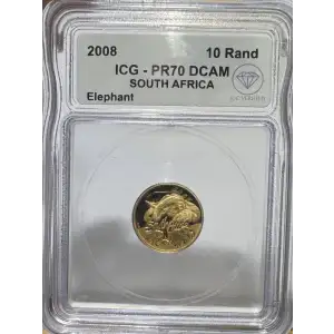 South African 10 Rand Elephant (1/10 oz)