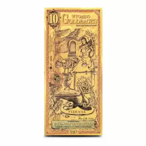 Wyoming 10 Goldback Note